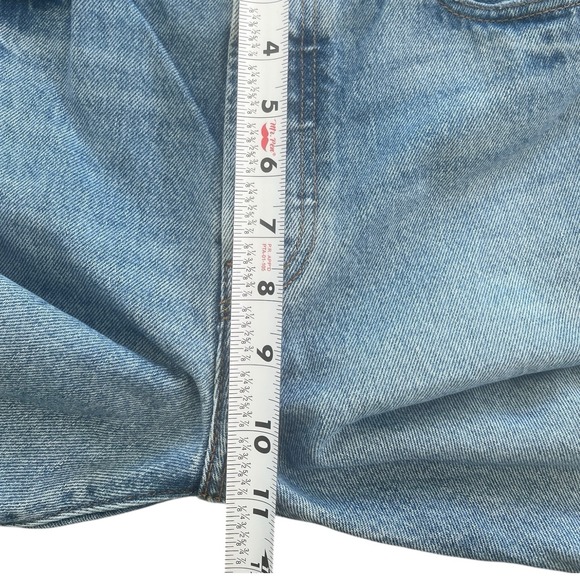 Levi's 501 High Waist Button Fly Distressed Light Wash Skinny Jeans 29x28 Indie - Picture 10 of 11